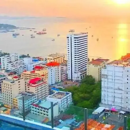 Base Central Pattaya Quiet King-Bed With Infinity Pool & Free Netflix Exterior foto